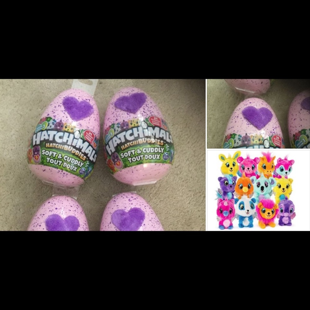 Group of 4 Hatchimal eggs